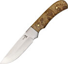 Elk Ridge ER-107 3.75" Stainless Blade Burl Wood Handle Fixed Dagger