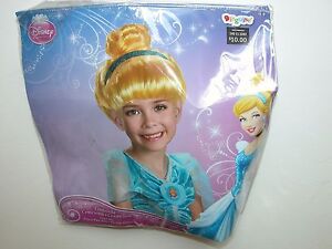 Perruque blonde Halloween Cendrillon Disney princesse enfant jeunesse neuve dans son emballage