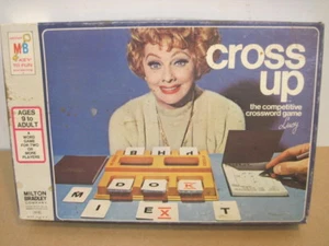 OLD VINTAGE 1974 MILTON BRADLEY CROSS UP CROSSWORD GAME LUCILLE BALL  - Picture 1 of 4