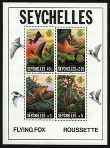Seychelles 1981 - Mi-Nr. Bloque 18 ** - MNH - Perros de vuelo / Flying foxes - Imagen 1 de 1