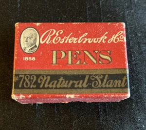 R. ESTERBROOK #782 Natural Slant Fountain Pen Nibs New Old Stock 45 in Box PLUS - Picture 1 of 8