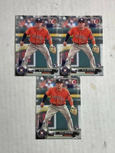 ALEX BREGMAN LOT OF 3 2017 Bowman FLAGSHIP BASE RC's #75! QTY AVAILABLE! INVEST! - Picture 1 of 3