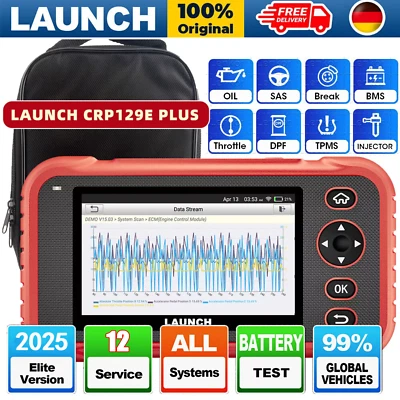 Launch CRP129E PLUS PRO Profi OBD2 Diagnosegerät ALLE SYSTEM TPMS EPB SAS DPF - Bild 1 von 4