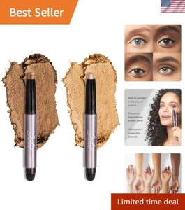 Effortless Waterproof Eyeshadow Stick Duo - Shimmering Bronze & Warm Gold - Picture 1 of 11