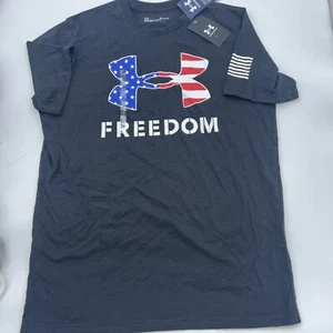 Under Armour 1370815 Women's Athletic UA Freedom Logo T-Shirt Short Sleeve Tee - Picture 1 of 2