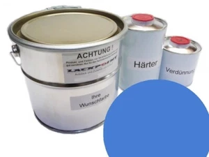 7 Liter Set 2K Autolack Alfa Romeo 348 Azzurro Le Mans kein Klarlack Lackpoint - Picture 1 of 2