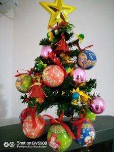 IDEA CASA - NATALE - ALBERO DI NATALE - CON PALLINE E LUCI - 50 CM - Foto 1 di 7