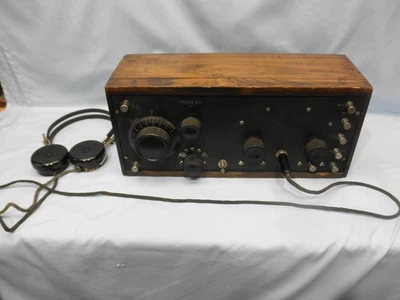 Radio de tres tubos Crosley 52 1924 excepcional, funcionando - RADIOORFANATO Foto 1 de 4