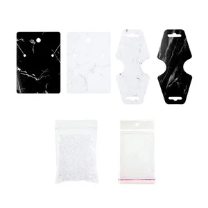 Marble Ear Studs Display Cards Earring Necklace Earring Tags Jewelry Display - Picture 1 of 8