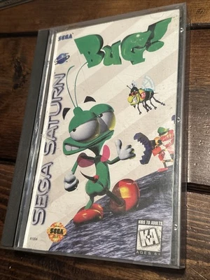 Bug (Sega Saturn, 1995) Tested & Working W/Reg Card - READ DESCRIPTION - Image 1 of 4