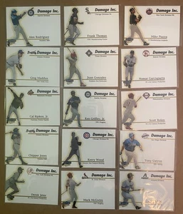 1999 Fleer Ultra Complete Damage Inc. 15 Card Insert Set Griffey Jeter Thomas - Picture 1 of 17