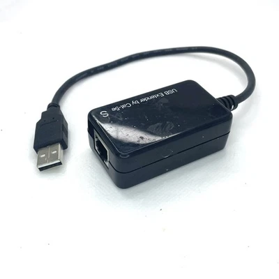 Adattatore prolunga Ethernet USB RJ45 ripetitore di rete CAT5 CAT6 dispositivo cavo - Immagine 1 di 3