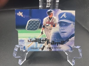 Tarjeta de pared Braves 2001 Chipper Jones juego fechada Outfield - Imagen 1 de 3