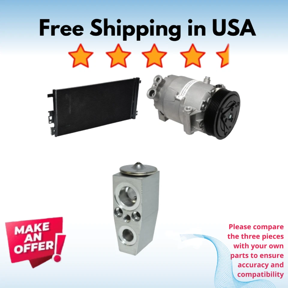 Kit Compresor A/C Fit Saturn Aura 2007-2009, Chevrolet Malibu 2008-2010 Foto 1 de 1