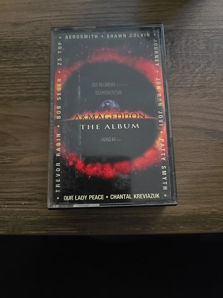 Armageddon The Album Soundtrack Cassette 1998 Aerosmith Bon Jovi ZZ Top Journey - Image 1 of 1