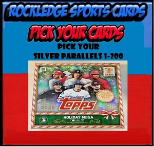 Tarjetas paralelas plateadas Topps Holiday 2025 1-200 (elige tus tarjetas) - Imagen 1 de 101
