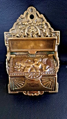 ancien pyrogene en bronze   bel état  ht  15,5cm  l  9,5cm  poids 358gr - Photo 1/4