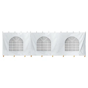 Pared lateral ventana 9x30 para toldo alto pico evento tienda pared exterior gazebo vinilo - Imagen 1 de 8