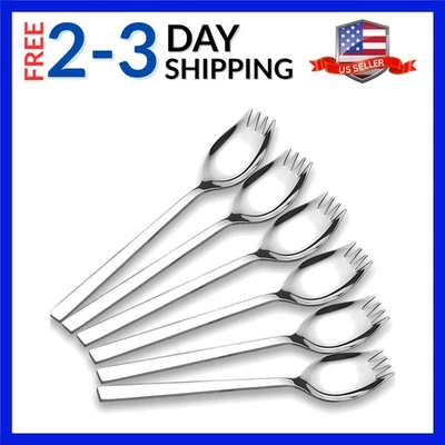 Набор из 6 прочных столовых приборов из нержавеющей стали для кемпинга столовой - Изображение 1 из 4