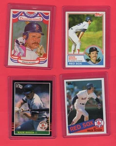 4 Wade Boggs Trading Cards 1983 Topps Rookie Card VG Boston Red Sox - Picture 1 of 2