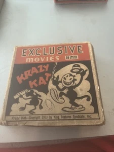 Krazy Kat Vintage 16mm 1913 Movie Film King Features - Bild 1 von 6