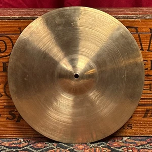 14" Zildjian A 1940s-50s Trans Stamp "Thin" Crash / Hi-Hat Single Cymbal 573g - Picture 1 of 10