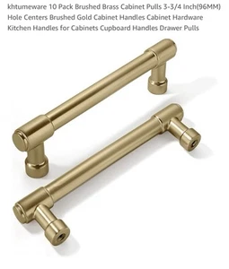 khtumeware 3 3/4” Inch Champagne Bronze Drawer Pulls - 10 Pack - Picture 1 of 3