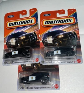 Matchbox Metal  Ford Police Interceptor Utility  San Diego Police Vehicle Lot 3 - Picture 1 of 1