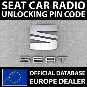 SEAT RADIO UNLOCK PIN CODE DECODE ALANA AURA BRISA ELBA LENA LICEO SCALA RCD RNS - Foto 1 di 4