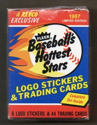 Барри Бондс РЕДКИЙ RC 1987 Fleer Revco бейсбол самые горячие звезды запечатанный набор - Изображение 1 из 3