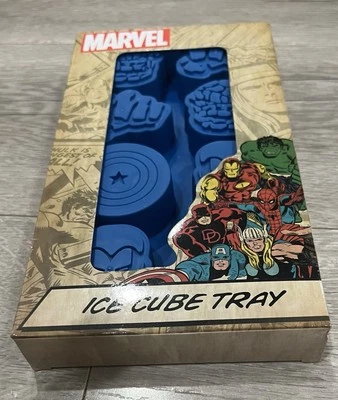 Marvel Silicone Ice Cube Tray Mold - Iron Man Hulk Captain America New - Image 1 of 4