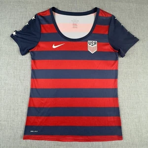 United States National Team Shirt Womens Small Red Blue Soccer Dri-FIT Nike - Picture 1 of 11