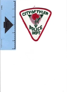 TYLER CITY TEXAS POLICE PATCH - ROSE UND ÖL DERRICK - Bild 1 von 1
