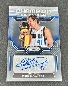 2022-23 Dirk Nowitzki Panini Prizm Champion Signatures Auto #CHS-DNW Autograph - Picture 1 of 2