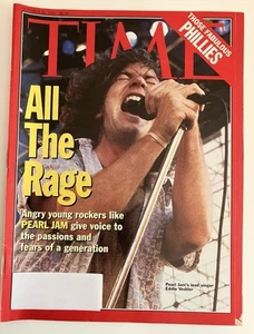 Pearl Jam Nirvana Vedder Grunge Time Magazine Oct 1993 Phillies Madonna Stern - Picture 1 of 12