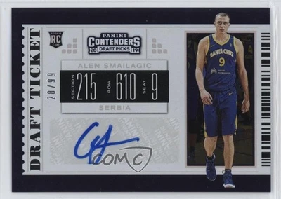 2019 Panini Contenders Draft Picks Ticket /99 Alen Smailagic #4 Rookie Auto RC - Image 1 of 2