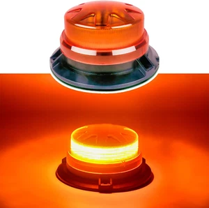 Amber Led Emergency Strobe Beacon Lights Bar with Magnetic Mount and 8 Flash Mod - Picture 1 of 12
