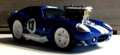 Muscle Machines 1965 65 Shelby Daytona Coupe  Blue Metallic White Stripes 1/64 - Image 1 of 4