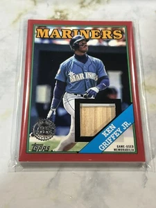 Ken Griffey Jr 2023 Topps Series Two Relic Red 01/25 Bat Mariners Anniversary - Picture 1 of 2