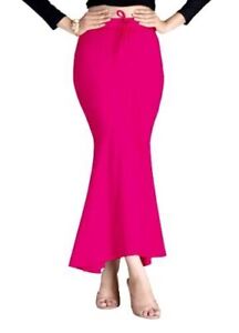 Cotton Blended Shape Wear Saree Petticoat Women Bottom Wear Long Skirts Pink