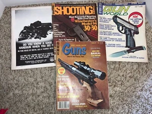 4 Back Issue Gun Magazines-1970’s/80’s - Picture 1 of 5