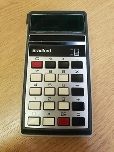 Vintage Calculator BRADFORD 8D??, Retro, Hard Click AC41 - Picture 1 of 2