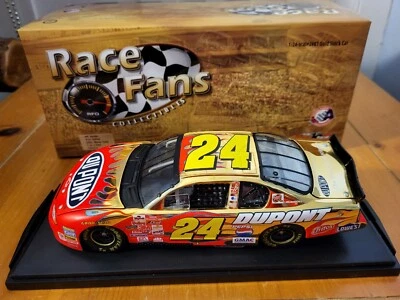 Jeff Gordon #24 Dupont 2002 chapado en oro 24K ventiladores de carrera solo 1:24 CWC Foto 1 de 4