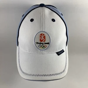 Beijing 2008 Olympic Games Youth Cap, White & Light Blue Hat (Adjustable) - Picture 1 of 11
