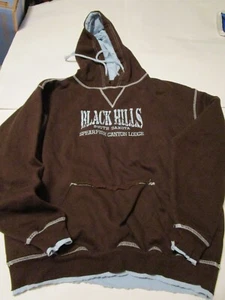  Niko's Vintage Black Hills South Dakota Hoodie Adult Large Embroidered logos - Picture 1 of 8