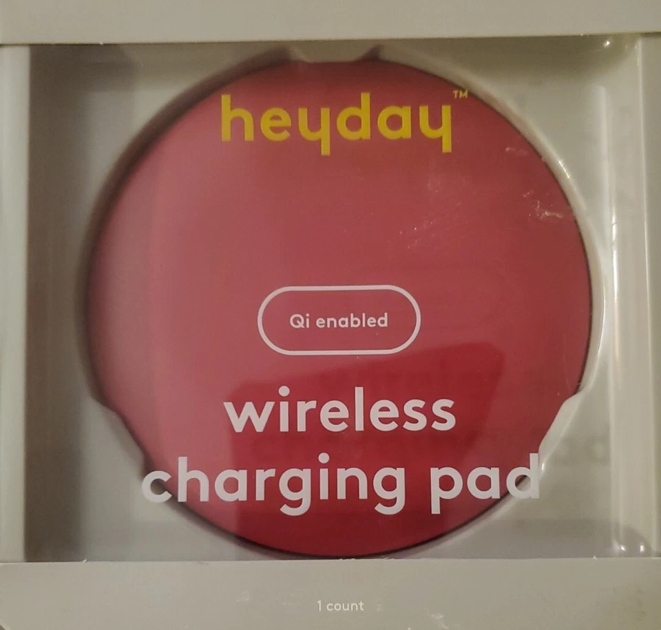 Heyday Wireless Charging Pad Electric Magenta Qi Enabled 5W Target