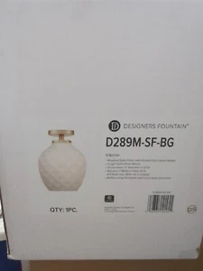 Designers Fountain D289M-SF-BG Dita Semi-Flush Mount Brushed Gold - Picture 1 of 1