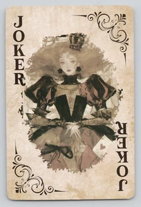 Swap Card Alice nel Paese delle Meraviglie Tema Joker Carta da Gioco Goth Vibes Evil Queen - Foto 1 di 2