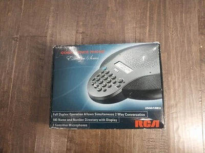 RCA Executive Series Conference Phone 25001RE2 Noise Cancellation 3 Mics — 第 1/4 张图片