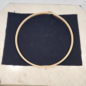 Vintahe 14" Embroidery Thin 1/4" Wooden Hoop Frame Round Hoop Needlework Sewing - Picture 1 of 13
